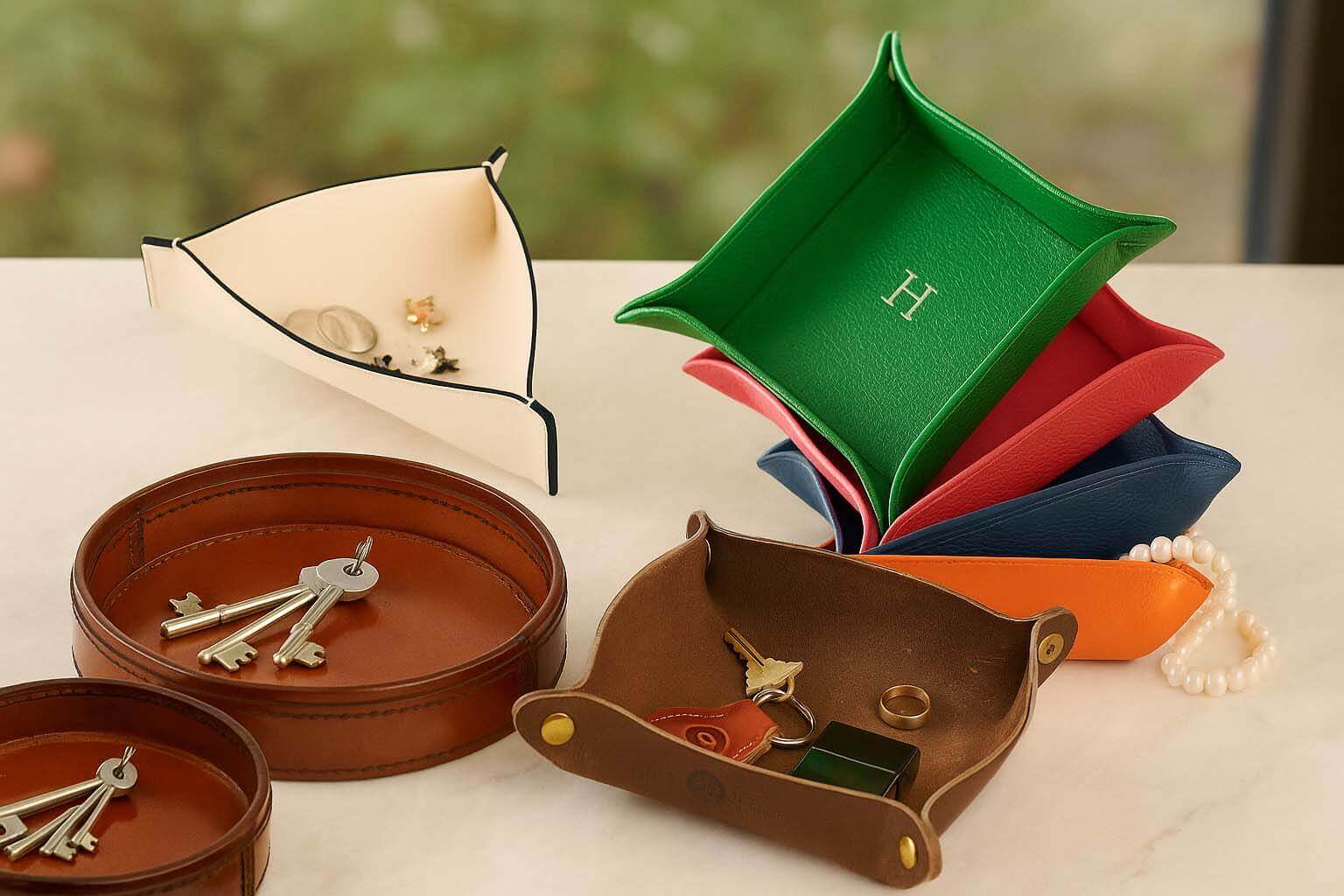 Imitation Leather Tray for Keys Offers Smart Daily Use