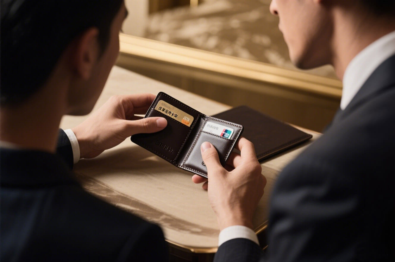 Custom Leather Credit Card Holder