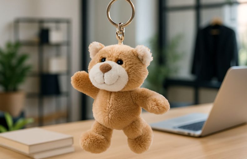 Cute Custom Plush Keychain Display