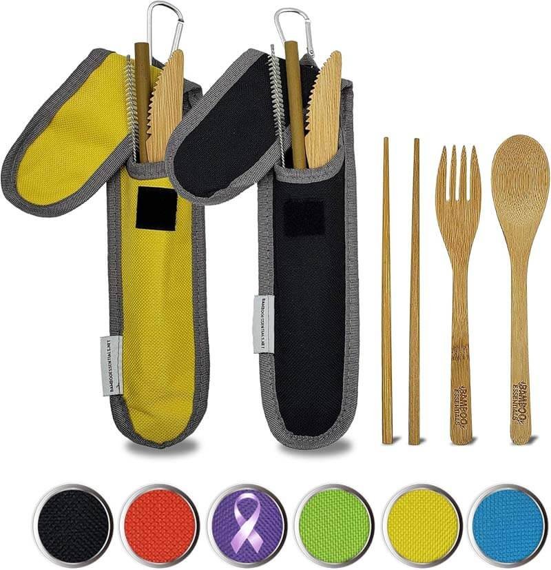 21 Eco Friendly Gifts Under 10 Dollars That Look Chic Not Cheap 4 Eco Friendly Gifts - Bamboo Cutlery Travel Kit