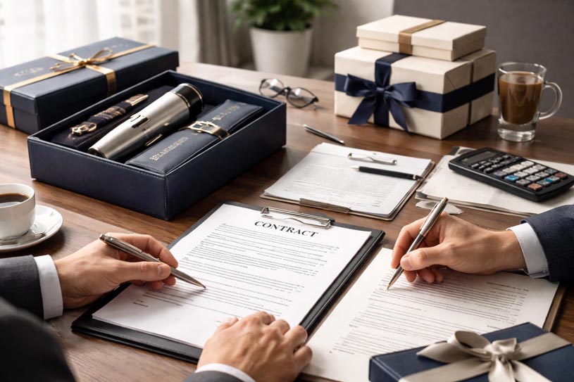 Contract tips for custom gift orders in US corporate sourcing