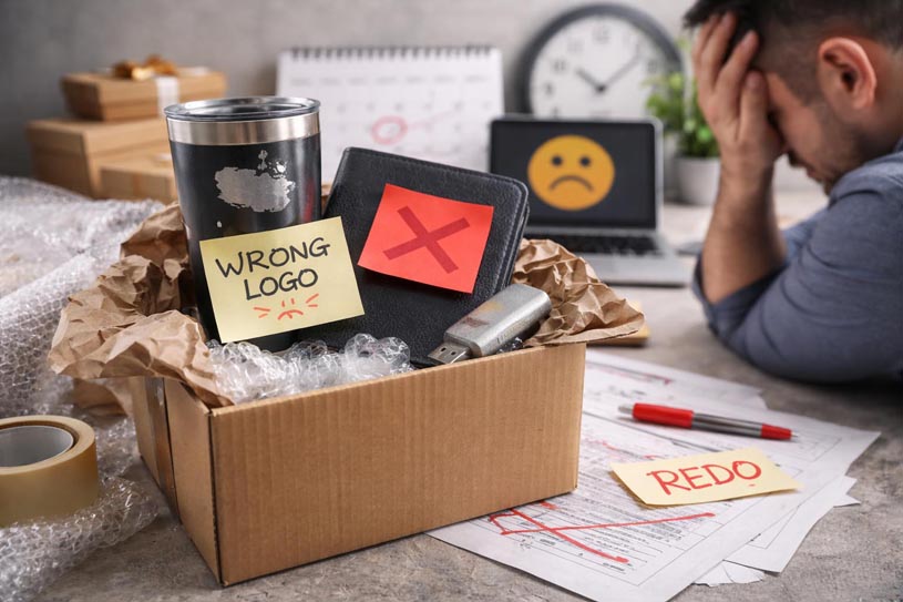 Custom Corporate Gift Mistakes Revealed by Wrong Logos and Failed Packaging