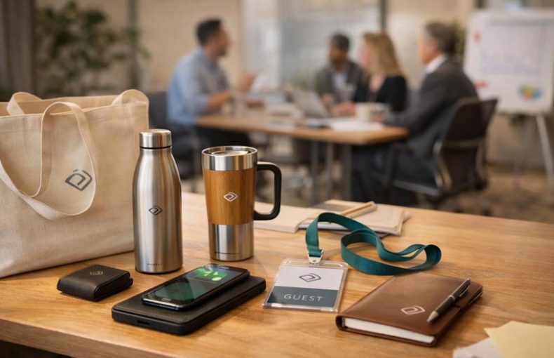 Custom branded gifts for offices events and client engagement