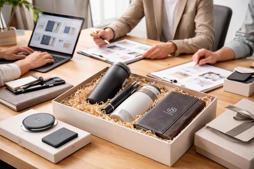 Custom corporate gift process from concept to delivery