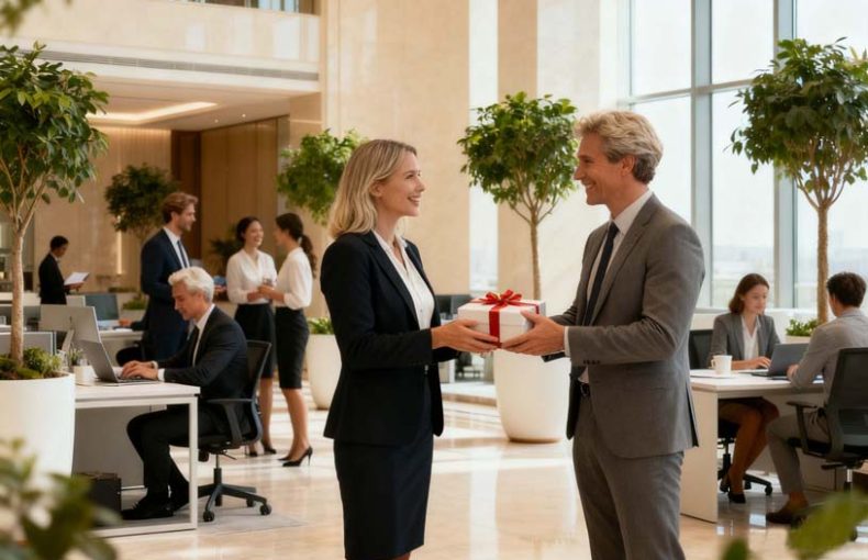 Work Anniversary Gifts Celebrating Loyalty in a Modern Corporate Office