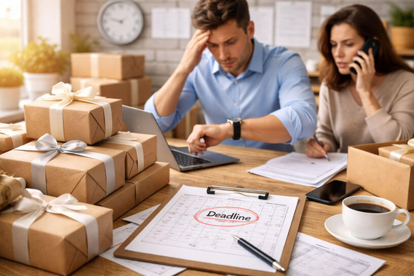 Corporate Gift Order Deadline The Tension of Last-Minute Preparations