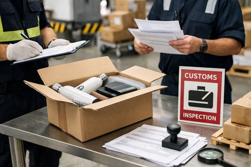 Custom Merchandise Customs Delay: What Buyers Often Miss 1 Custom Merchandise Customs Delay Inspecting Branded Products at Customs