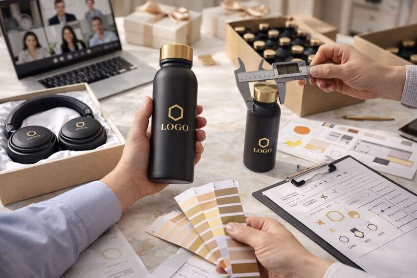 Custom corporate gifting approval and customization process in practice