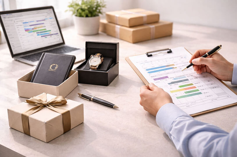 Lead Time Misunderstandings in Custom Gifts Depicted Through Premium Samples