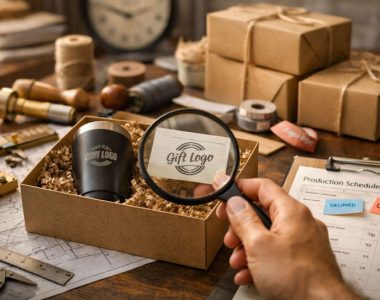 Logo changes in gift orders revealing hidden production complexity