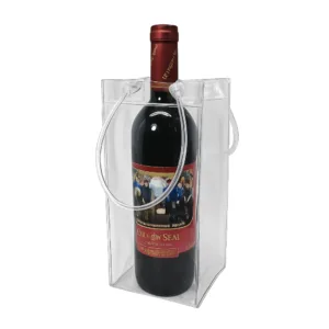Wine Ice Bag made from plastic for bulk supply, suitable for hotels, events, and promotional beverage service