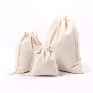 Cotton Laundry Bag double drawstring