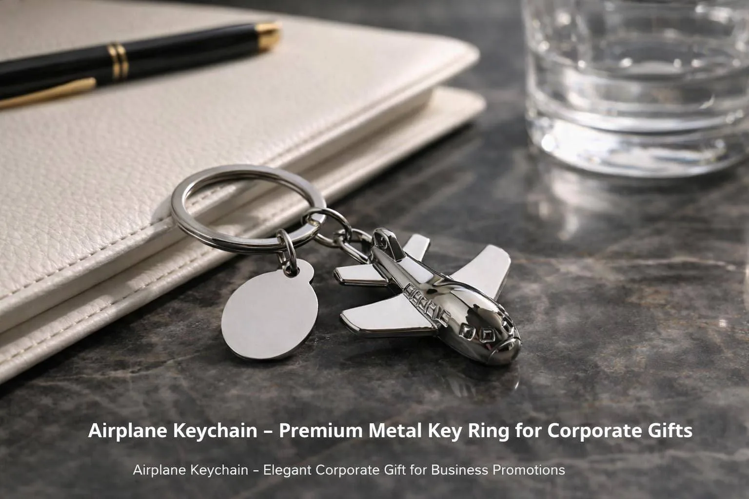 Airplane Keychain Custom Metal Design for Corporate Gifts