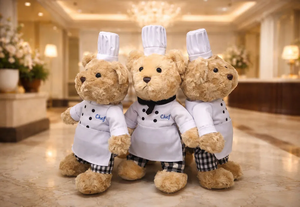 Chef Teddy Bear for Hotel Promotional Gifts