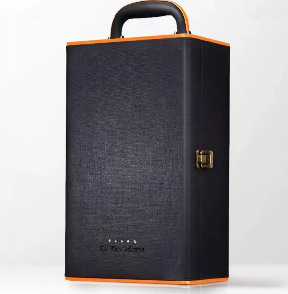 Leather Wine Box Custom Luxury Wine Gift Box for Corporate Gifts Powerful Presentation 4 Leather wine box does not contain red wine