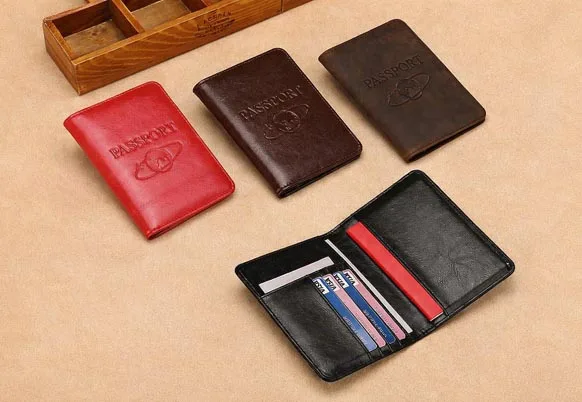 Travel Promotional Gifts RFID Leather Passport Holder