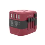 Universal plug adapter with 4 USB