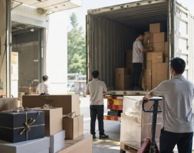 Gift Order Loading Day Shipment Leaves Factory Banner