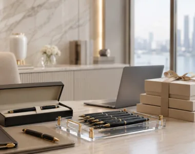 HOME 44 Client Disappears After Deposit Luxury Custom Gift Order Waiting for Client Confirmation in Modern Office Scene