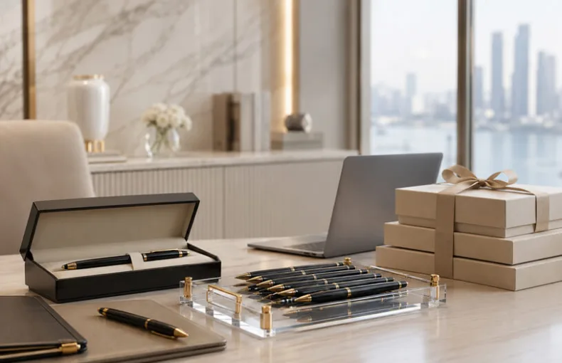 Client Disappears After Deposit Luxury Custom Gift Order Waiting for Client Confirmation in Modern Office Scene