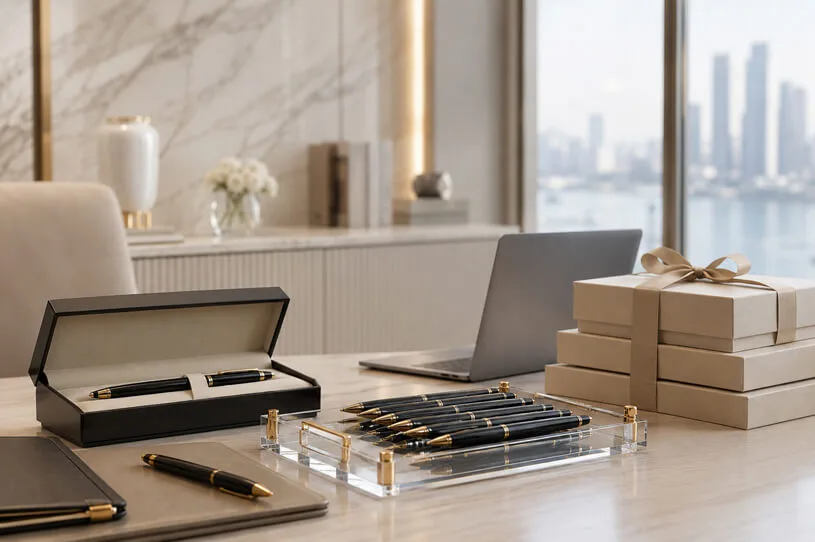 Client Disappears After Deposit Luxury Custom Gift Order Waiting for Client Confirmation in Modern Office Scene
